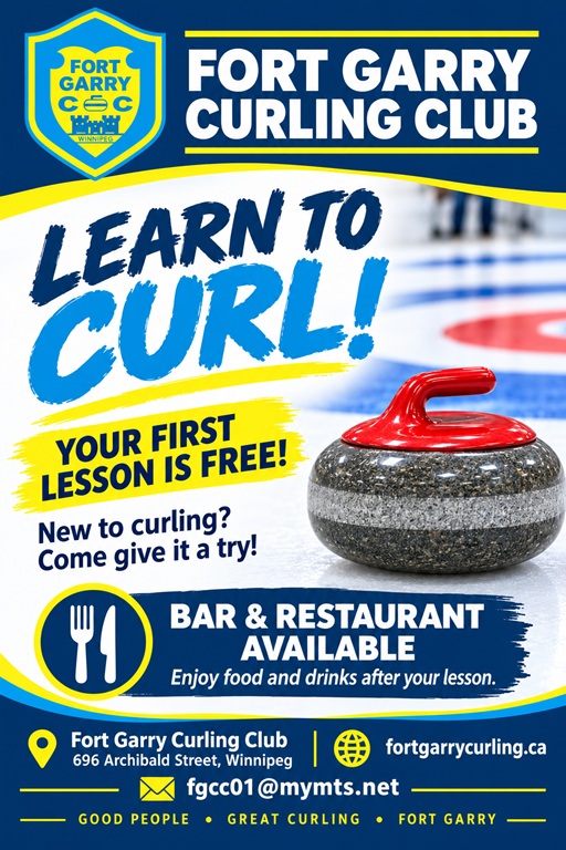 Fort Garry Learn to Curl Poster
